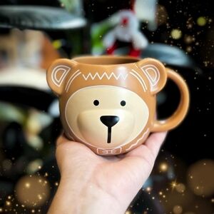 Starbucks 2025 LATAM Mexico Release Holiday Bear Ceramic Mug 14 oz